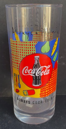 306003-2 € 3,00 coca cola glas picknick vakje lb groen rood D7 H16 cm.jpeg